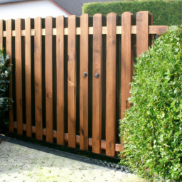 Portillon en Bois Rustique pour un Accueil Chaleureux Plaisir